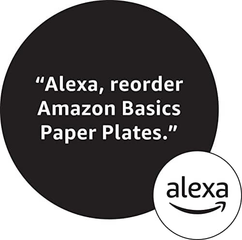 Amazon Basics Everyday Paper Plates, 8.62 Inch, Disposable, 300 Count