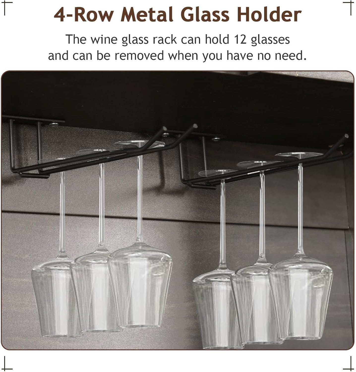 4ever2buy Farmhouse Coffee Bar Cabinet with 4 Mug Hooks, 72 Inch Wine Bar with with Hutch and 2 Sliding Barn Doors, Tall Coffee Bar with 9 Wine Racks for Living Dining Room, Dark Oak