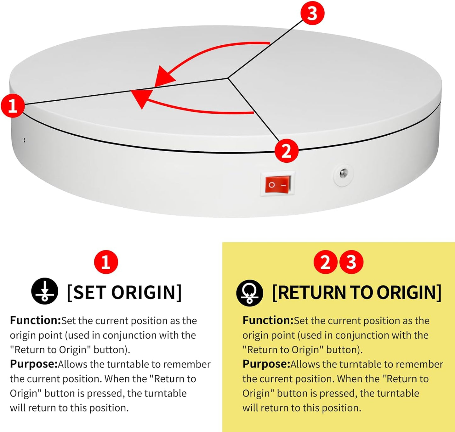 15.8In Remote Motorized Electric Turntable Rotating Display Stand Rotating Platform Photography Turntable motorized lazy susan base giratoria para for Photography,3D Scanner,(Load Range:132~400lbs)