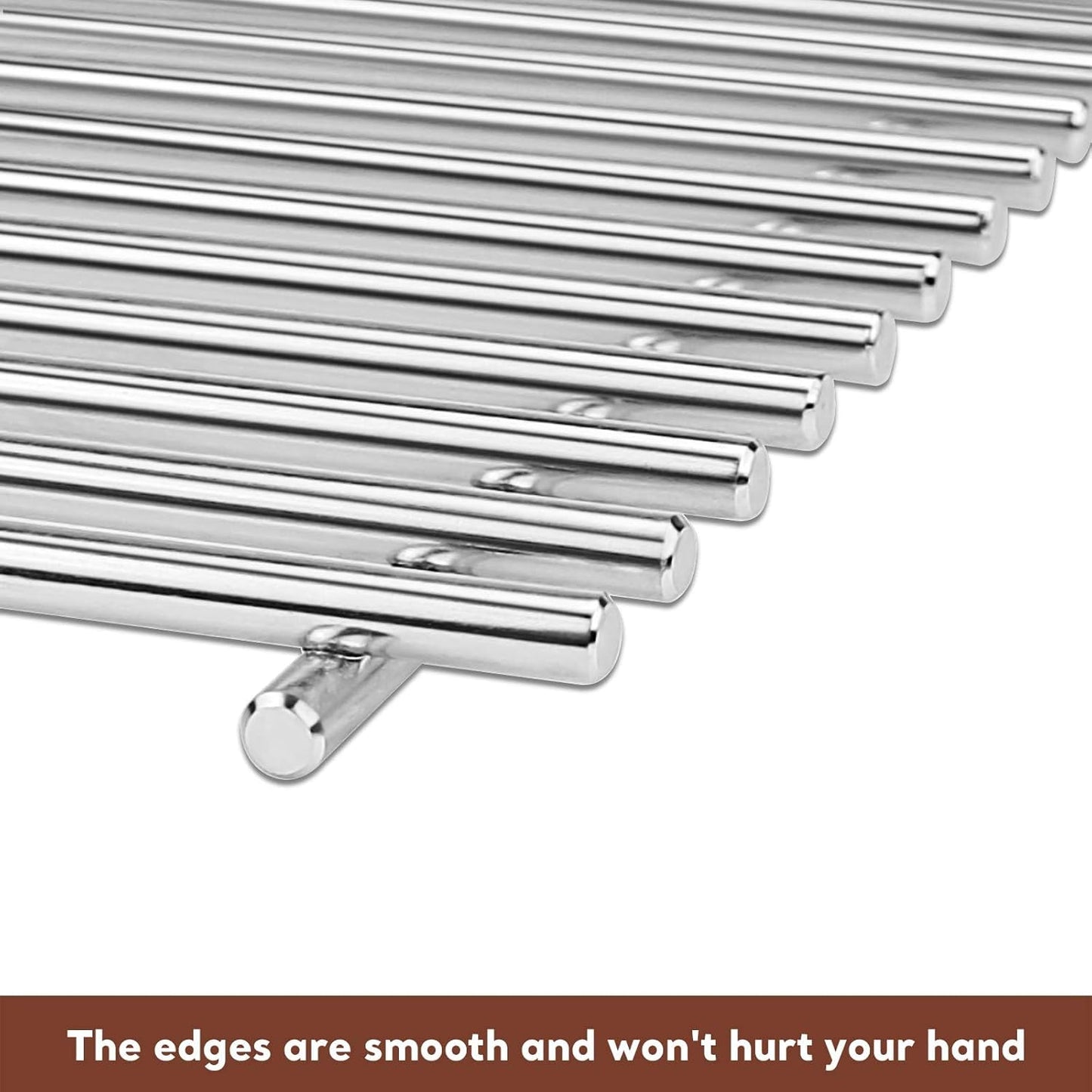 Grill Grates for Weber Spirit 300 & Spirit II GS4 300 Series, Stainless Steel Grates Replacement for Weber Spirit 310 E310 Grill Parts 7639 Spirit 700 Genesis Silver/Gold/Platinum B & C, 1000-3500