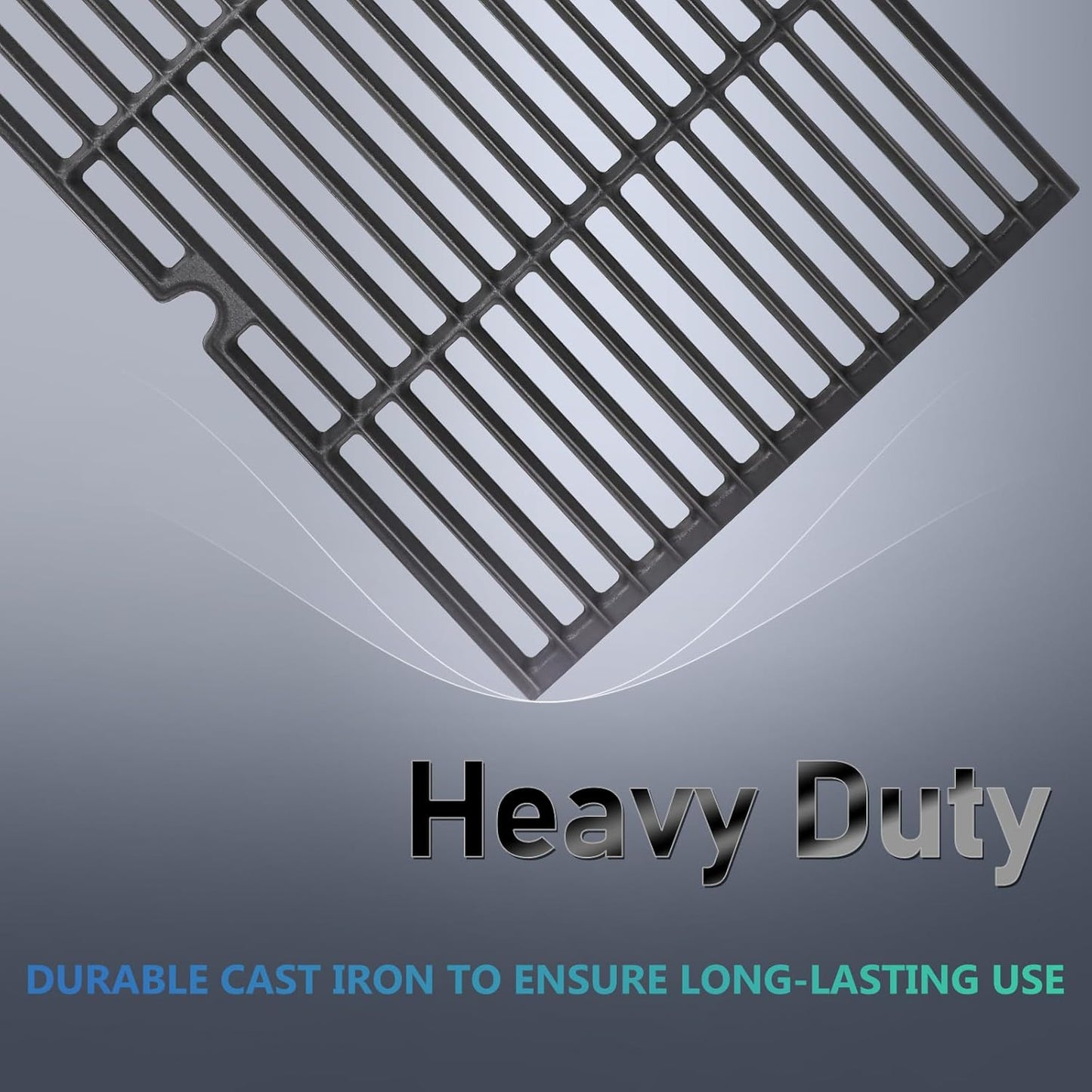 18 Inch Grill Grates Replacement for Charbroil 463268007, 463268008, 463257110, 463215513, Uniflame GBC750W, Master Forge GGP-2501, Thermos, Kenmore, Coleman Parts, Cast Iron BBQ Grill Cooking Grids.