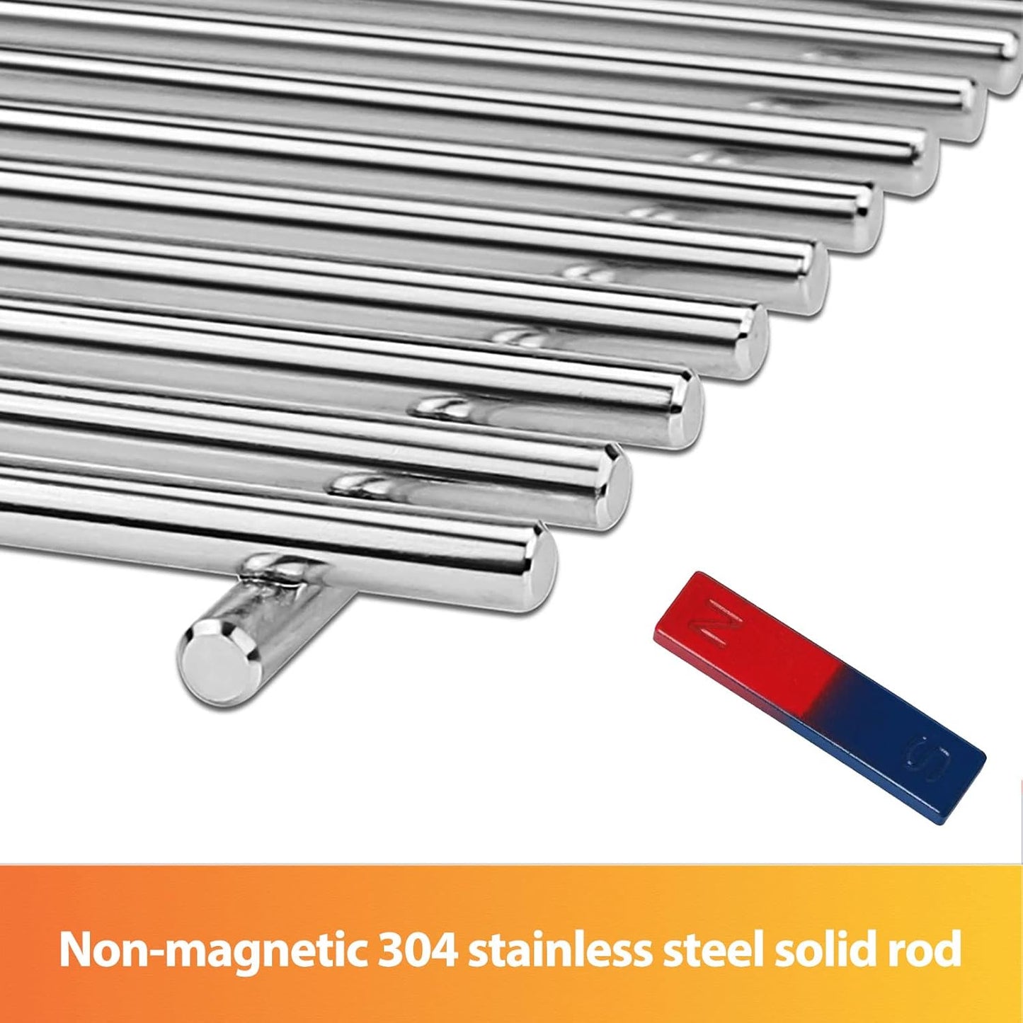 7639 Grill Grates for Weber Spirit I & II 300 Series, Spirit E/S 310 320, 304 Stainless Steel, Cooking Grates for Genesis Silver B/C, Genesis Gold B/C, Genesis Platinum B/C, 7638, 65906, 17.3", 2 Pack