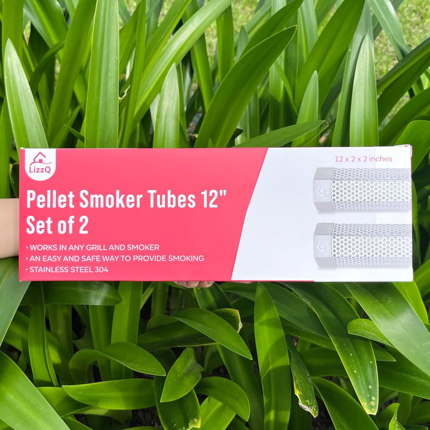 Premium Pellet Smoker Tube 12" (Set of 2) - 5 Hours of Billowing Smoke, Hot or Cold Smoking, for Any Grill or Smoker, An Easy and Safe Way to Provide Smoking, Free eBook Grilling Ideas & Recipes