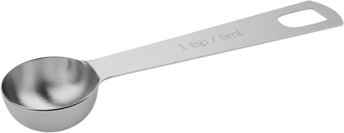1PCS 1tsp (1/3tbsp, 5ml) Single Measuring Spoon, Stainless Steel Individual Teaspoons Only
