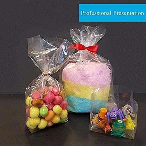 JOYIT 100' Long X 17.5” Wide Clear Cellophane Wrap Roll - 3 Mil Thicker Cellophane Roll, Clear Bags for Gifts Baskets Wrap, Flower Arts Crafts Food Treats Wrapping