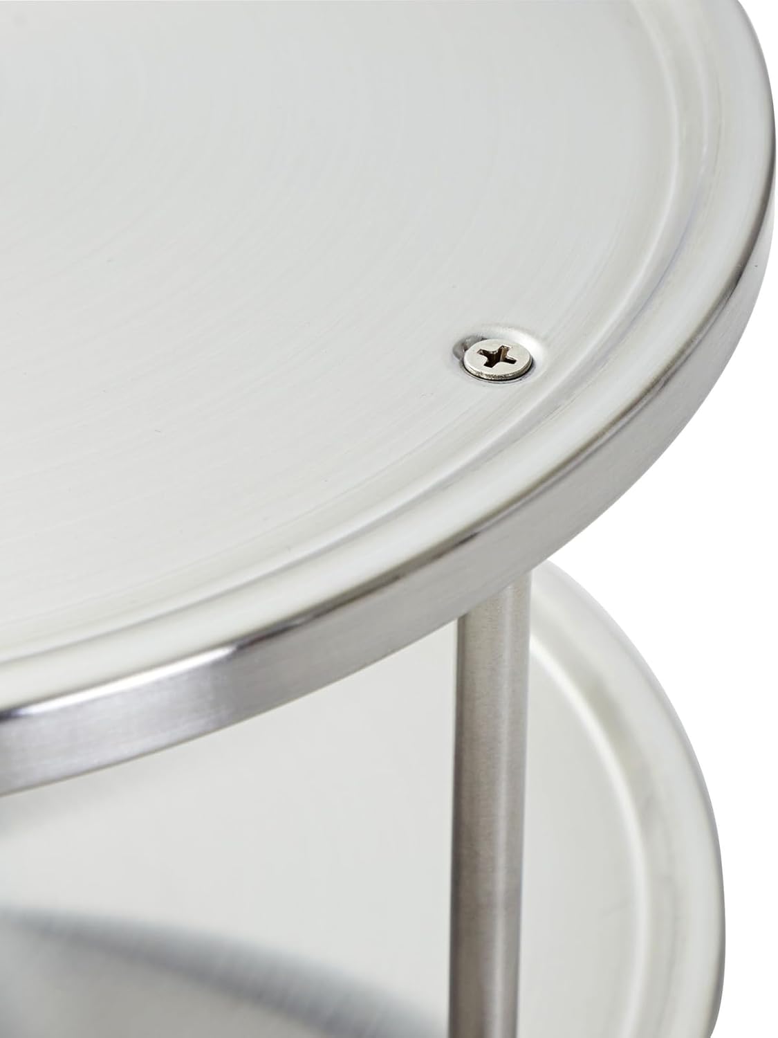 Juvale 2-Tier Lazy Susan Spice Rack Organizer for Cabinet - 10.5 in, Stainless Steel - Kitchen Countertop Organizer & Spice Carousel for Pantry Organization