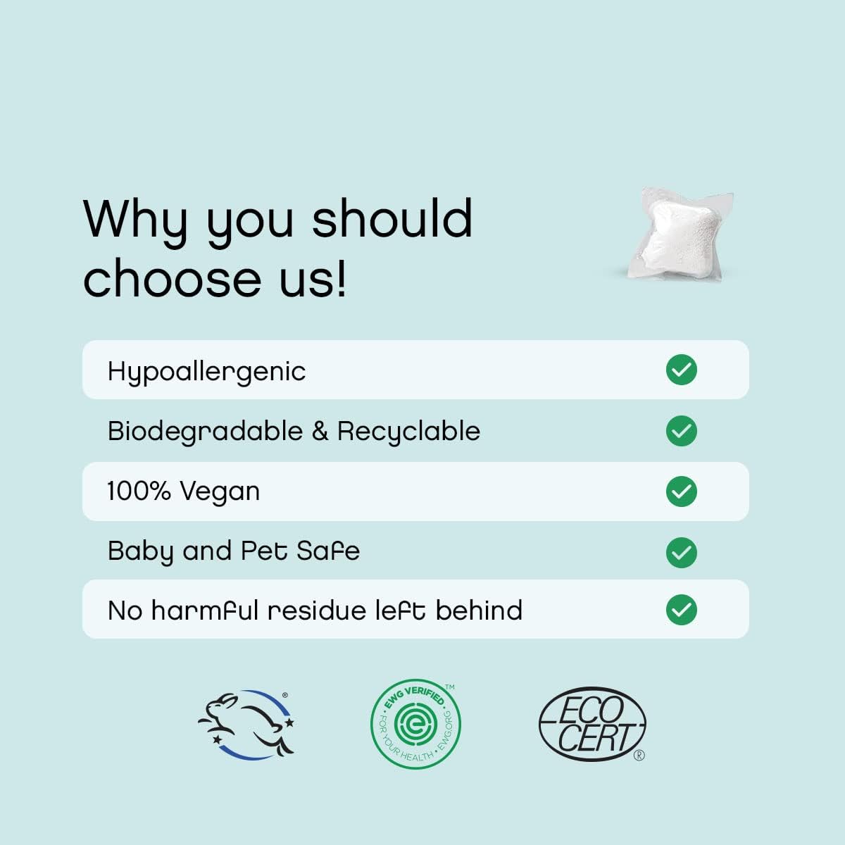 Unscented Dishwasher Pods by AspenClean, Dye-Free, Zero Plastic, EWG Verified™, Vegan, Eco-Friendly, Natural Dishwasher Detergent - 28 Count