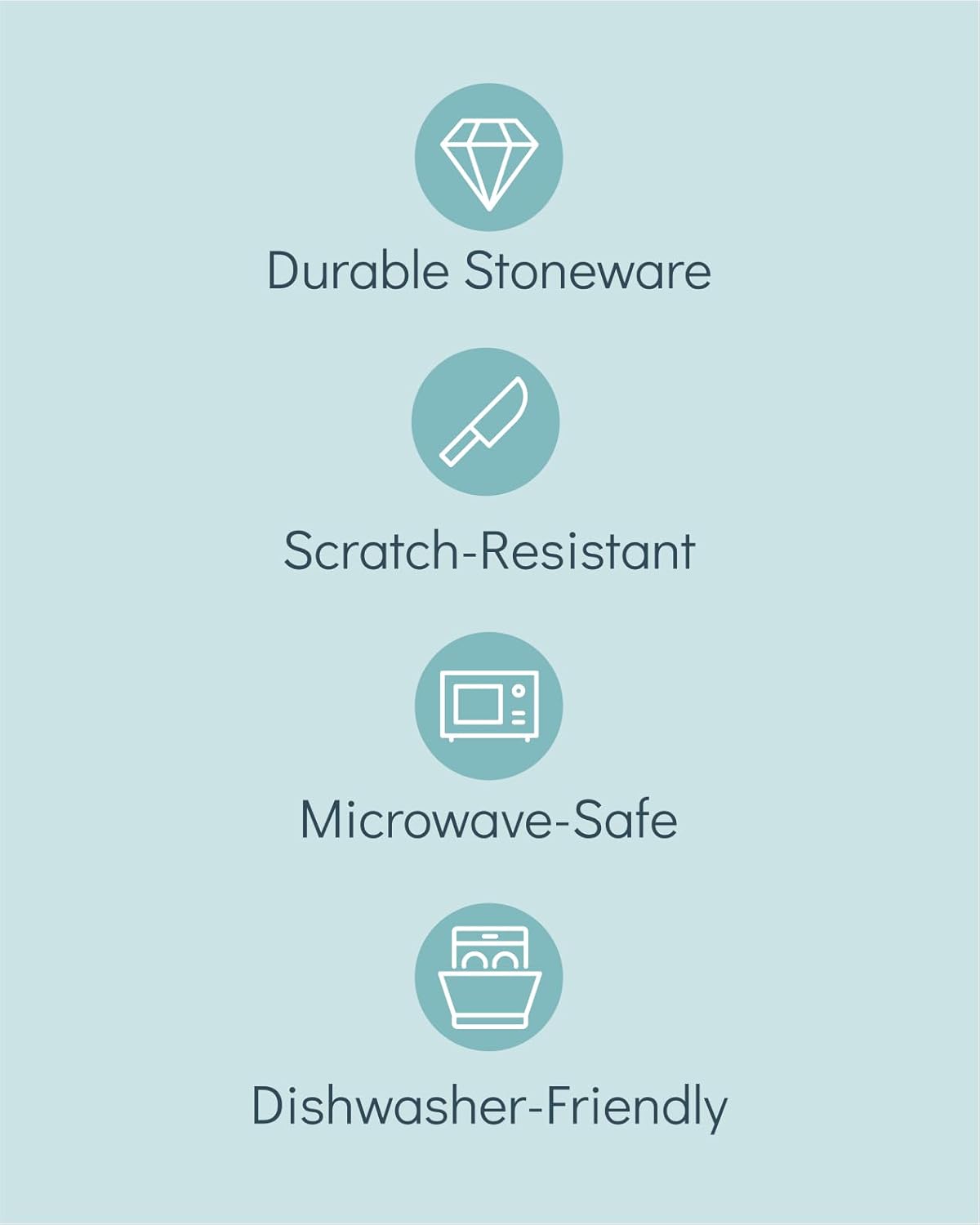 24 Piece Dinnerware Sets for 8 - Modern Style Stoneware Dinnerware Set - Microwave Safe Dinner Plates and Bowls Sets for 8, Ceramic Dish Set, Bowl and Plate Sets for 8, Beige Light Blue Set for 8…