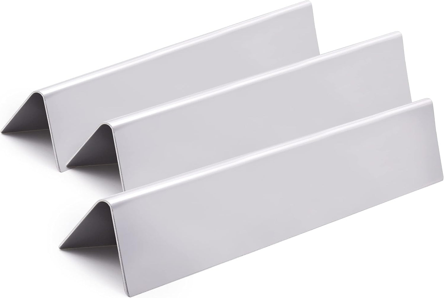 Set of 3-Pack 15.3" 7635 Flavorizer Bars for Weber Spirit 200 Series, Spirit E210 S210, E220, S220 with Front Control Knobs, Stainless Steel Heat Plates Flavor Bar for Weber Spirit E210