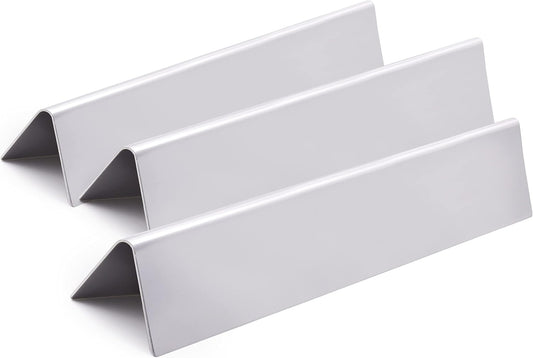 Set of 3-Pack 15.3" 7635 Flavorizer Bars for Weber Spirit 200 Series, Spirit E210 S210, E220, S220 with Front Control Knobs, Stainless Steel Heat Plates Flavor Bar for Weber Spirit E210