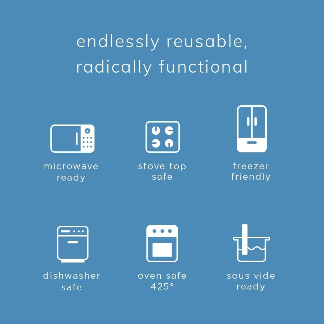 Stasher Premium Silicone Reusable Food Storage Stand-Up Mini Bag, Aqua, Microwave, Sous Vide, Dishwasher, Oven and Freezer Safe, BPA Free, Leak-free, Eco-friendly, 28 Oz (Pack of 2)