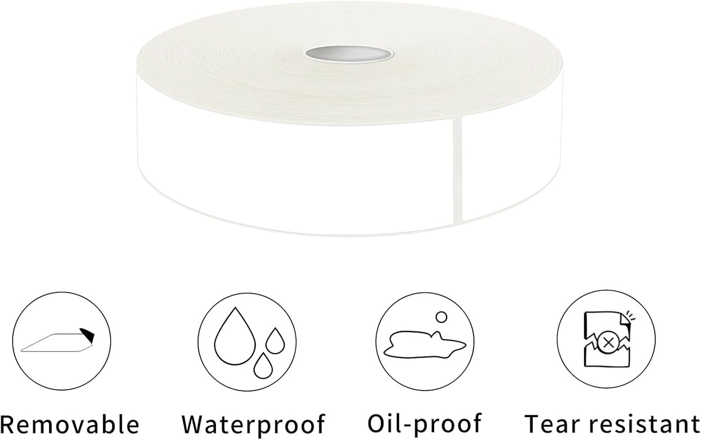 1000 Blank Removable Freezer Labels Water Oil Resistant with Perforation Line for Food Containers Jars Pantry Organization (Ink Quick-Dry，1” x 3”)