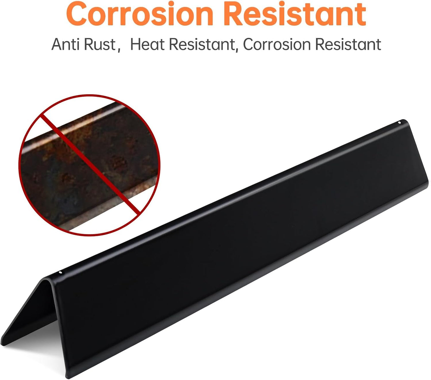 17.5 inch Flavorizer Bars Gas Grill Replacement Parts for Weber Genesis 300 Series E310 E320 E330 S310 S320 S330 EP/CEP-310 EP/CEP-320 EP/CEP-330, Porcelain Steel Heat Deflector