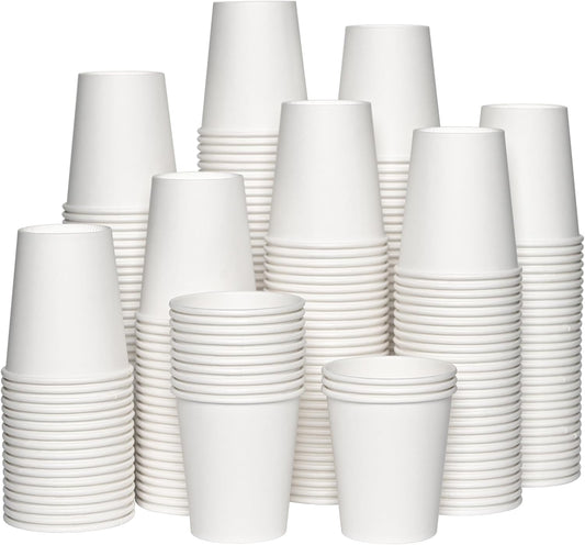 JOLLY CHEF 5 oz Disposable Paper Coffee Cups 600 Pack, Hot Paper Cups for Party, Office, Home, Travel and More