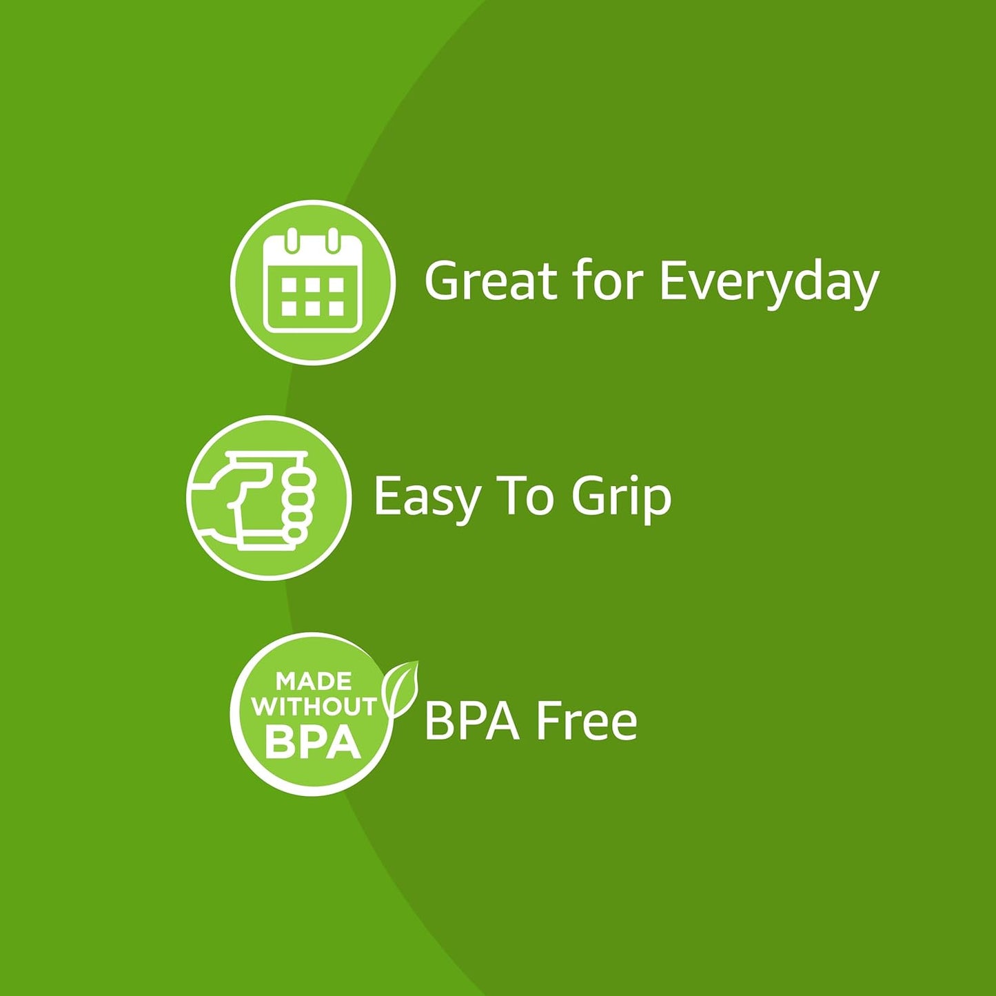 Amazon Basics Disposable Clear Plastic Cups, 16oz, 50 Count