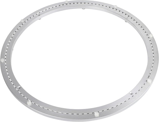 24 Inch Lazy Susan Aluminum Alloy Rotating Turntable Bearing, Non - Slip Mute Metal Bearing Swivel Plate Hardware for Dining and Workbench,880 Pounds Capacity