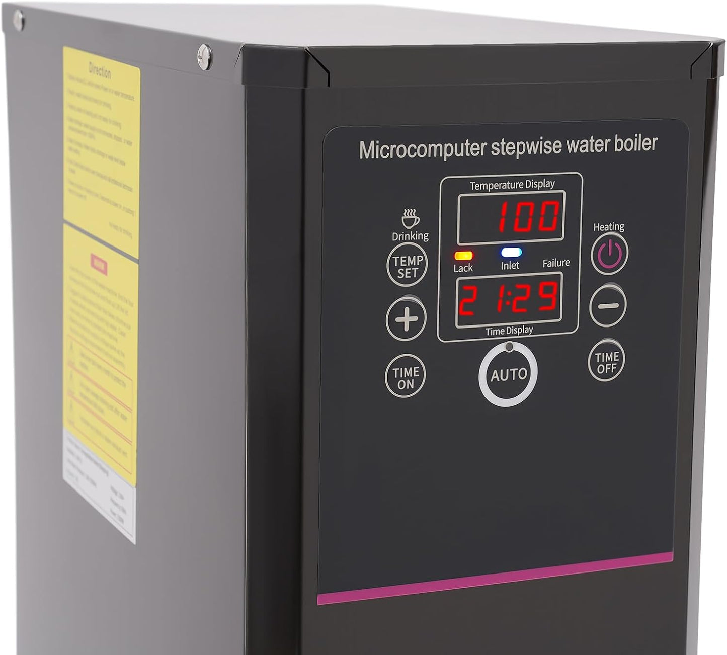 Step-Heating Commercial Hot Water Dispenser, 20L/5.28Gal Hot Water Boiler Dispenser Electric Water Pot Boiler Commercial Boiling Water Machine for Tea Coffee Shop Dessert Shop Hotel - 45L/H 3000W