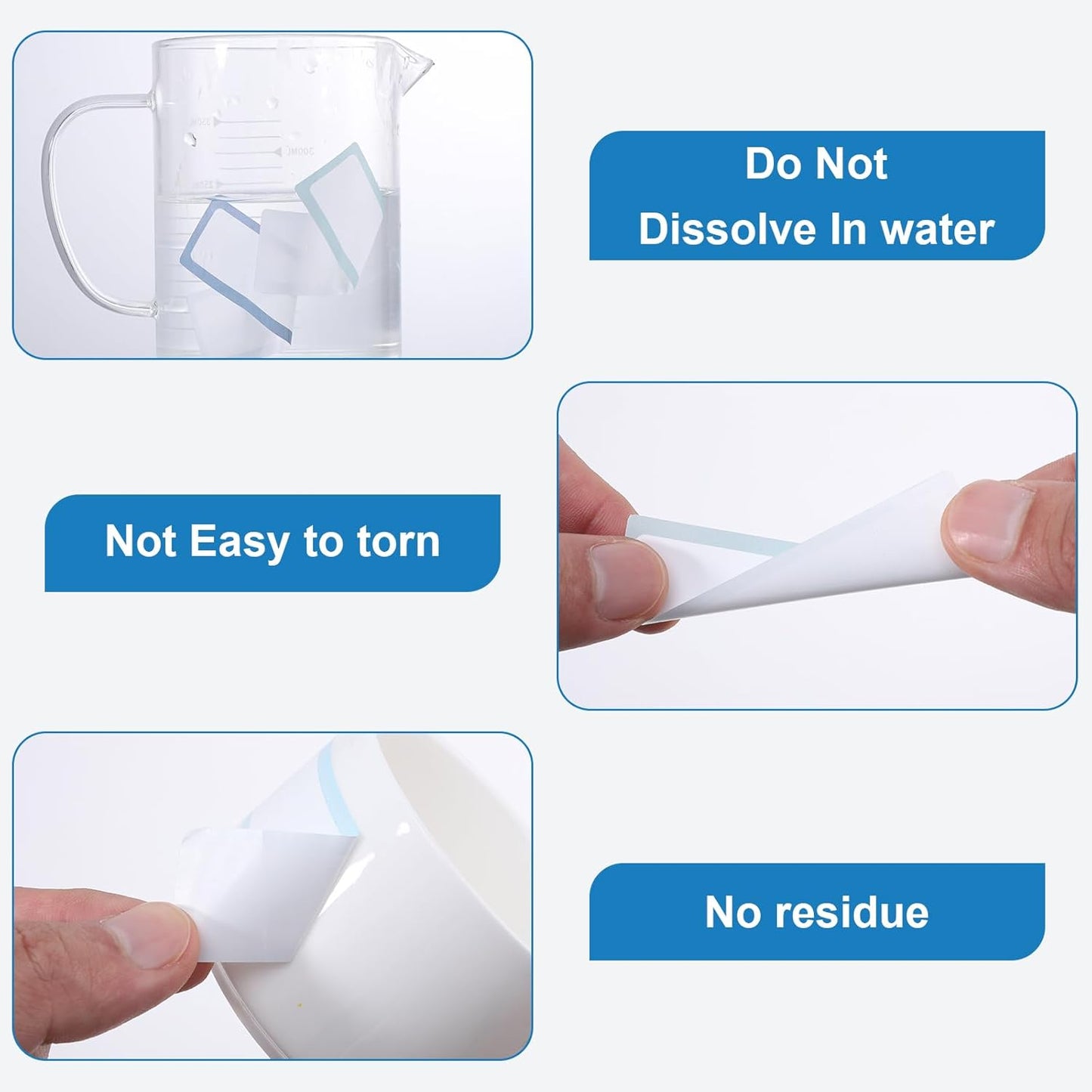 1000Pcs Removable Food Labels, Colored Freezer Labels Stickers Waterproof Oil for Food Containers, Classroom, Storage (10 Colors)