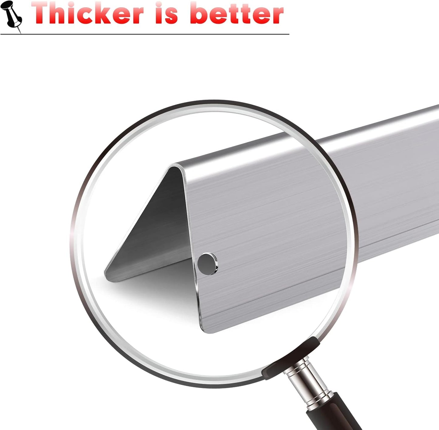 Grill Grates Flavorizer Bars Parts for Weber Genesis II E-410, S-410, Genesis II LX E-440, S-440, Weber 66089, 66097, 66041, 66033, 66796, Stainless Steel Grids Flavor Bars Heat Deflectors