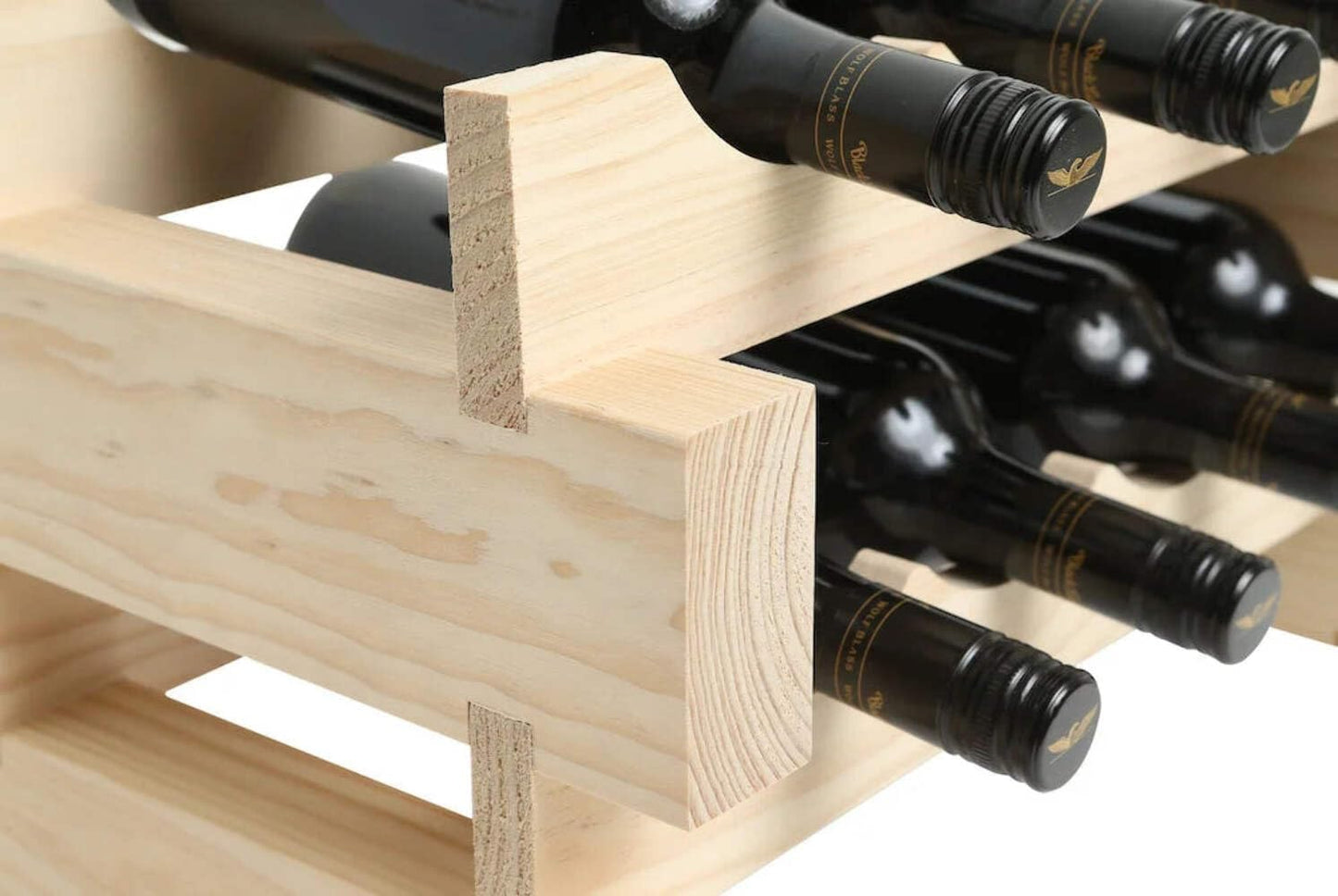120 Bottle Wine Rack Natural Pine