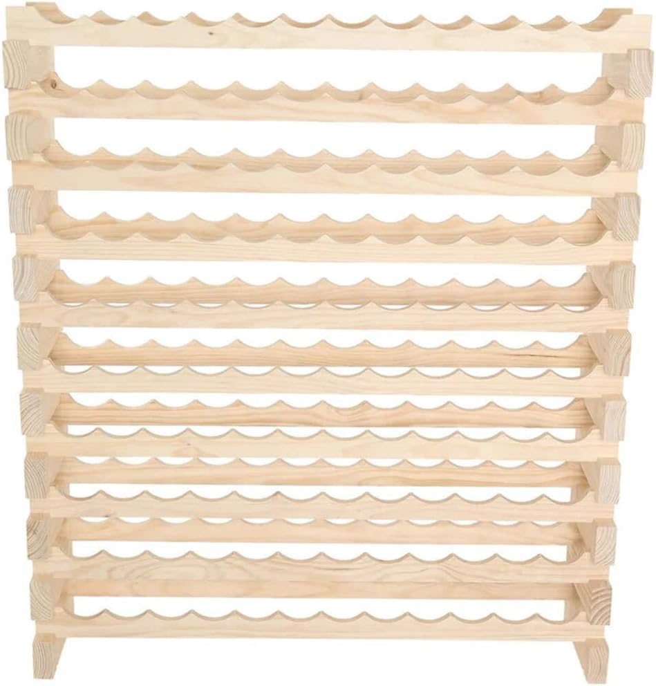 120 Bottle Wine Rack Dark Stain