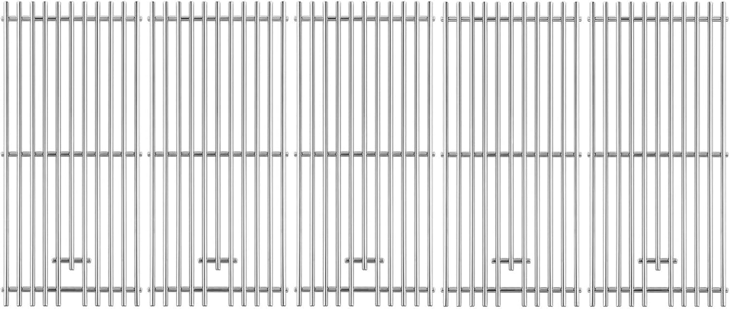 16517 Grill Grates Replacement Parts for Bull Grill Parts 5 Burner Brahma 30 Inch 57568 57569 57568CE 57569CE 57568AGA 57569AGA Lion Premuim L90000 40 Inch Stainless Steel Cooking Grate 5 Pcs