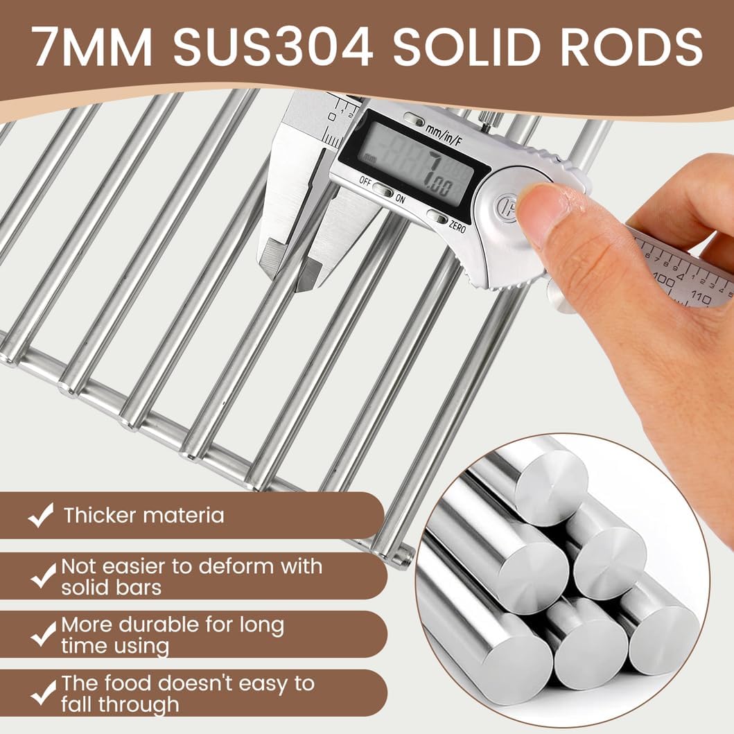 SA05-1300B (3-Pack) Stainless Steel Cooking Grates Grid for Use On Dyna-Glo Grill Model Dge530Bsp-D and Dge530Gsp-D,DGE530SSP-D