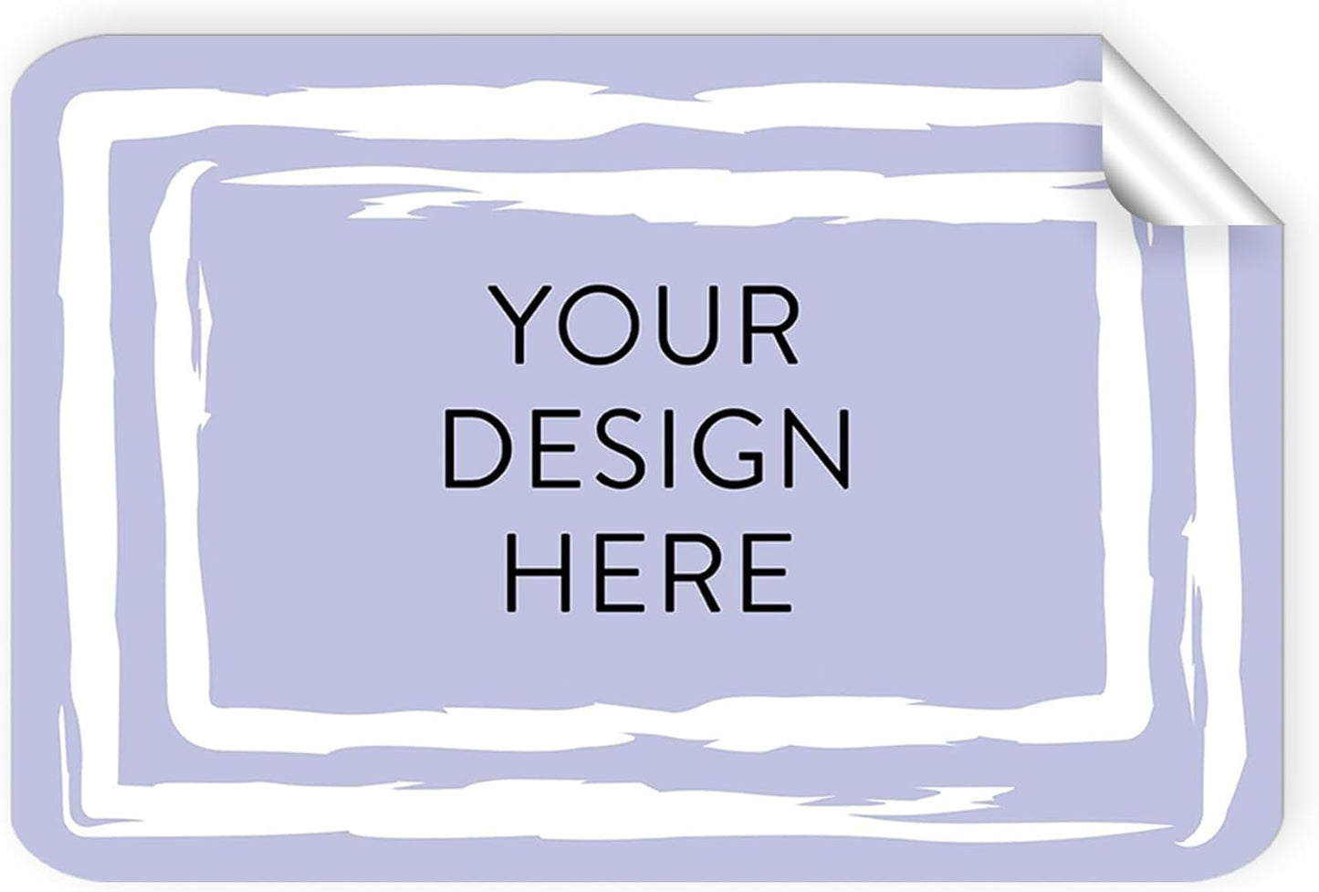 100 Custom Vinyl Stickers - Upload Your own Image, Text, Design, Logo - Personalized Logo Labels for Handmade, Packaging, Bottle, Jars, Candle, Brand Stickers (Lavender, 3x2)