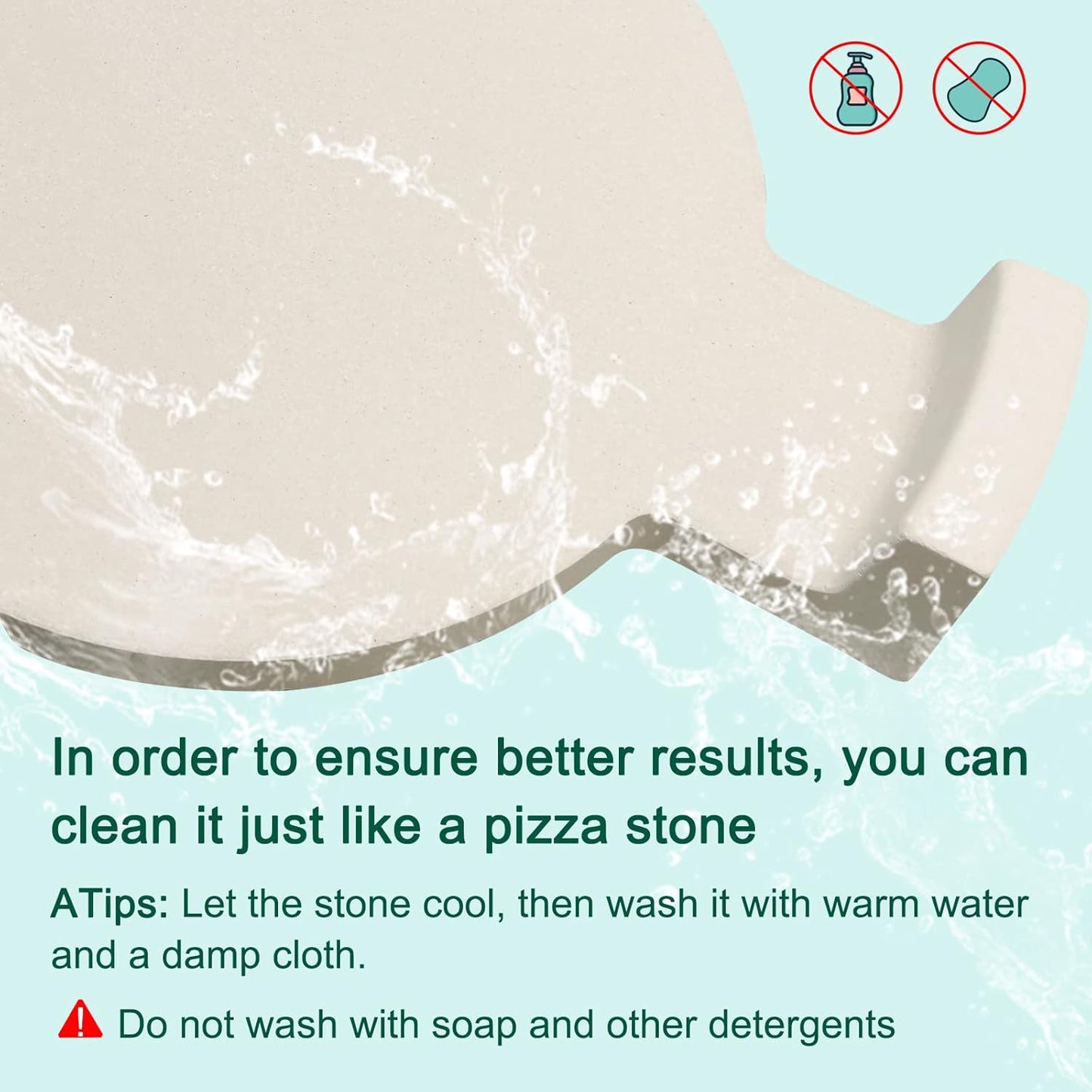 Plate Setter Heat Deflector for Large Big Green Egg, Ceramic Pizza Stone Smoking Stone Big Green Egg ConvEGGtor Accessories, Heat Plate Replacement for Any 18" Kamado Grill(L)