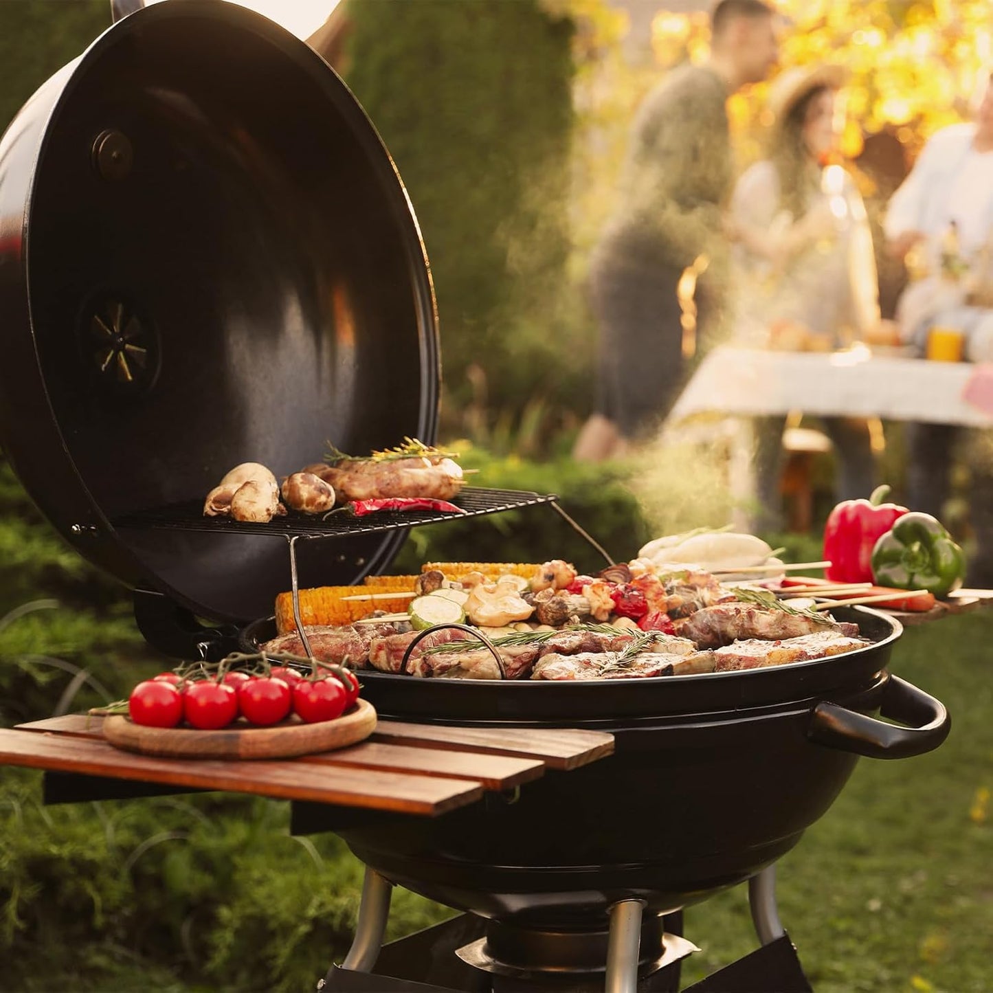 uxcell Round Cooking Rack with Legs, Dia 9.4 Inch 304 Stainless Steel Barbecue Grill for Cooking Baking Barbecue Air Fryer Racks, Silver