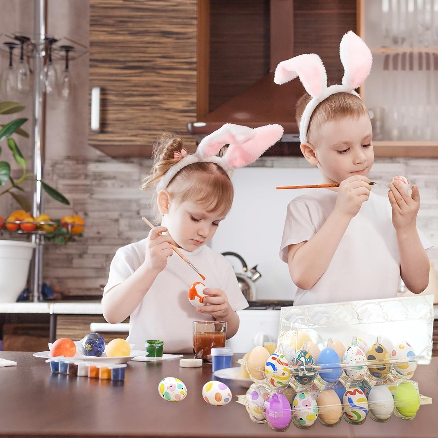 120 Pack Plastic Egg Cartons Cheap Bulk, 12 Count Clear Egg Containers for Fresh Chicken Eggs, 3x4 Grids Refrigerator Egg Trays for Refrigerator Storage, Chicken Farm, Market Display & Commercial Use