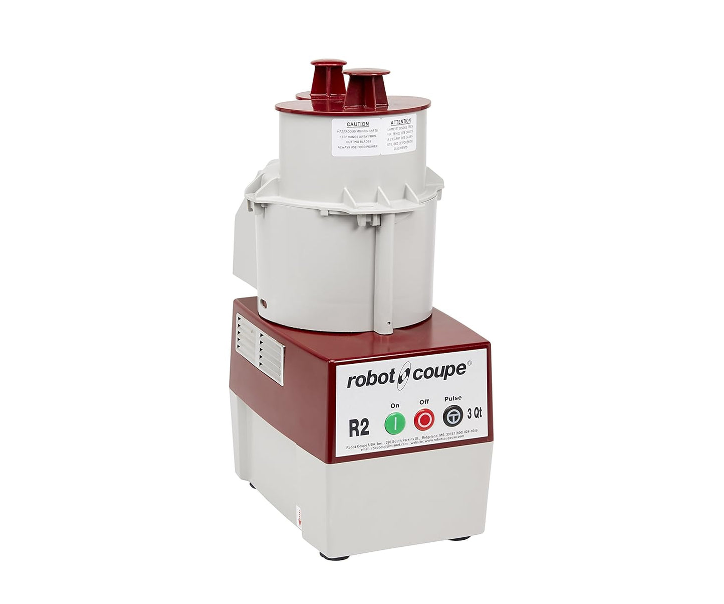 Robot Coupe - 4581 R2N Continuous Feed Combination Food Processor with 2.9 L Polycarbonate Bowl, 1-HP, 120-Volts