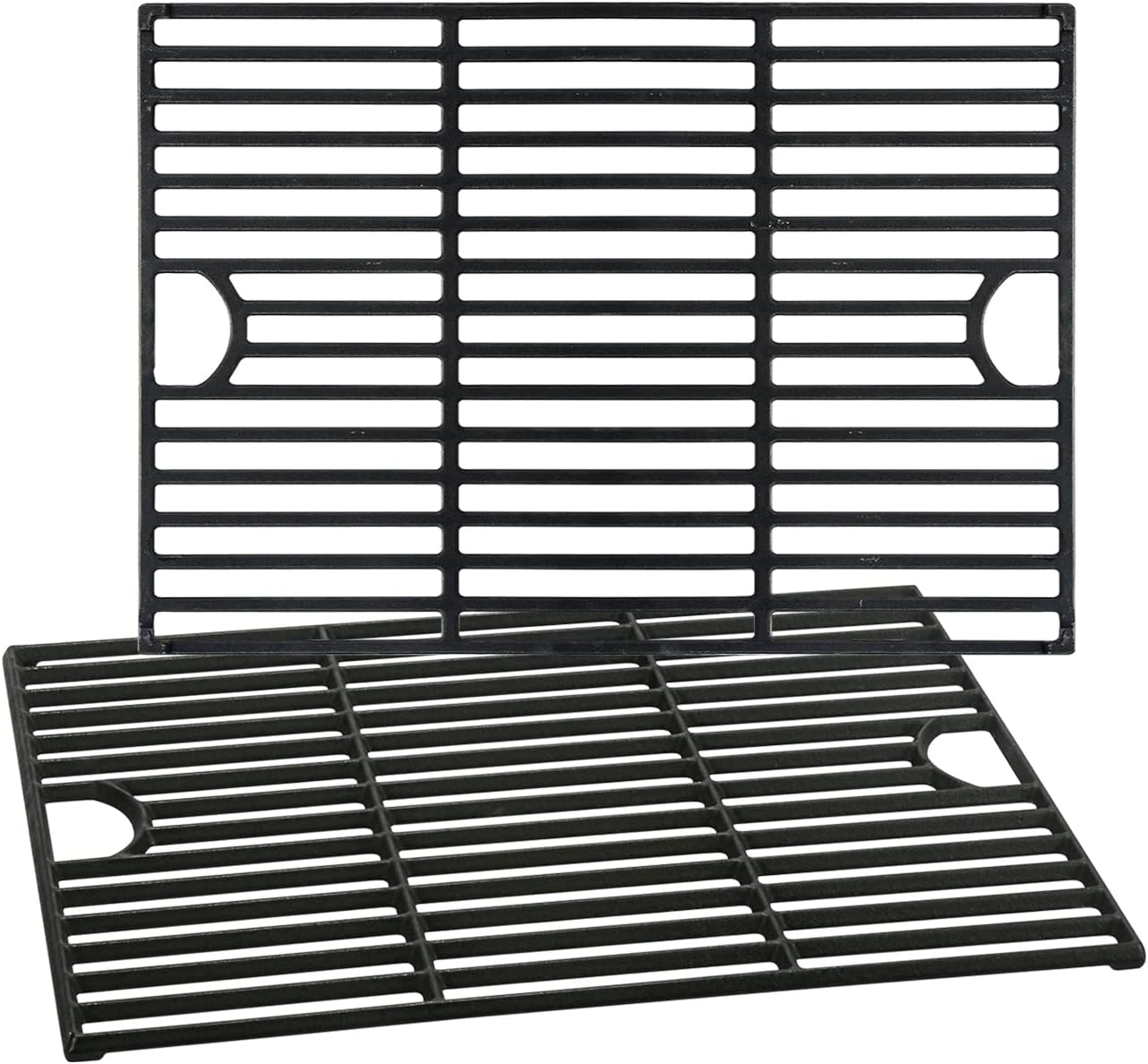 Grill Grates for Nexgrill 4 Burner 720-0830H 720-0830D 720-0670A 720-0783C 720-0783E 720-0958A, 17" Cast Iron Replacement Parts for 5 Burner 720-0888N Charbroil 463241113 463446015, Kenmore Gas Grill