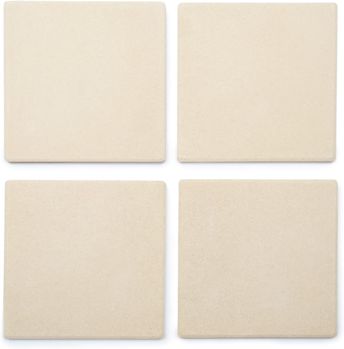 Outset 76176 Pizza Grill Stone Tiles, Light Brown, Medium, Set of 4