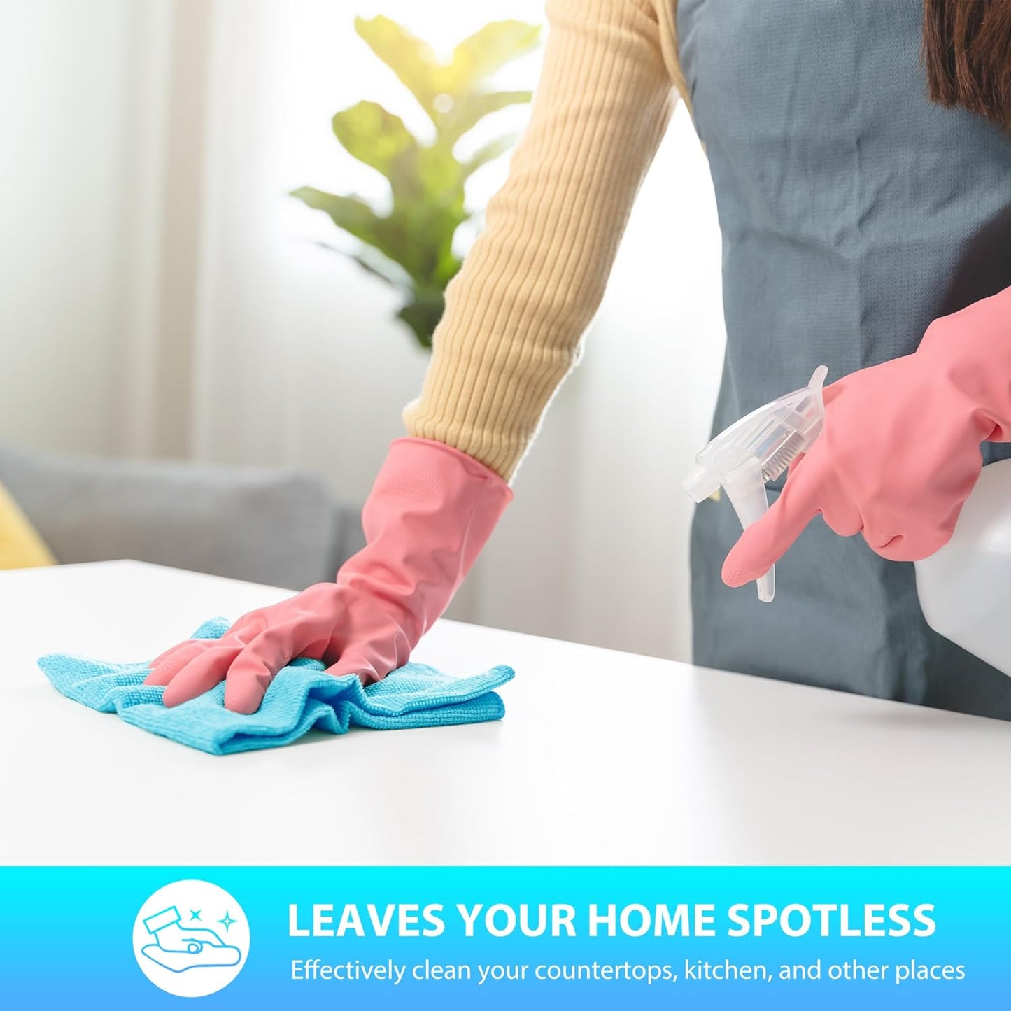 15pcs Microfiber Cleaning Cloth Lint Free, Absorbent, Streak Free, Non-Abrasive, Reusable and Washable，Cleaning Towels with 5 Color Assorted,11.5"X11.5"(Green/Blue/Yellow/Pink/Grey)