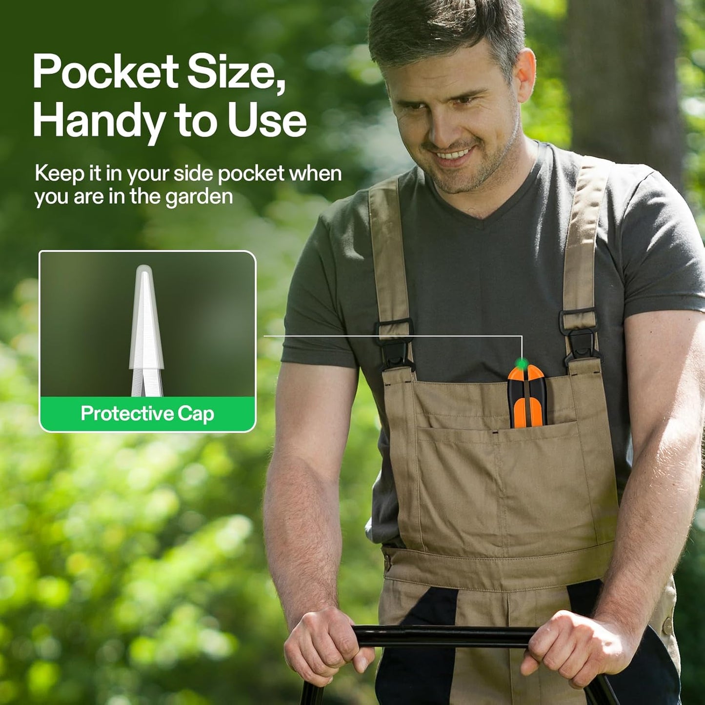 VIVOSUN 12-Pack 6.5 Inch Gardening Scissors Hand Pruner Pruning Shear with Straight Stainless Steel Blades Orange