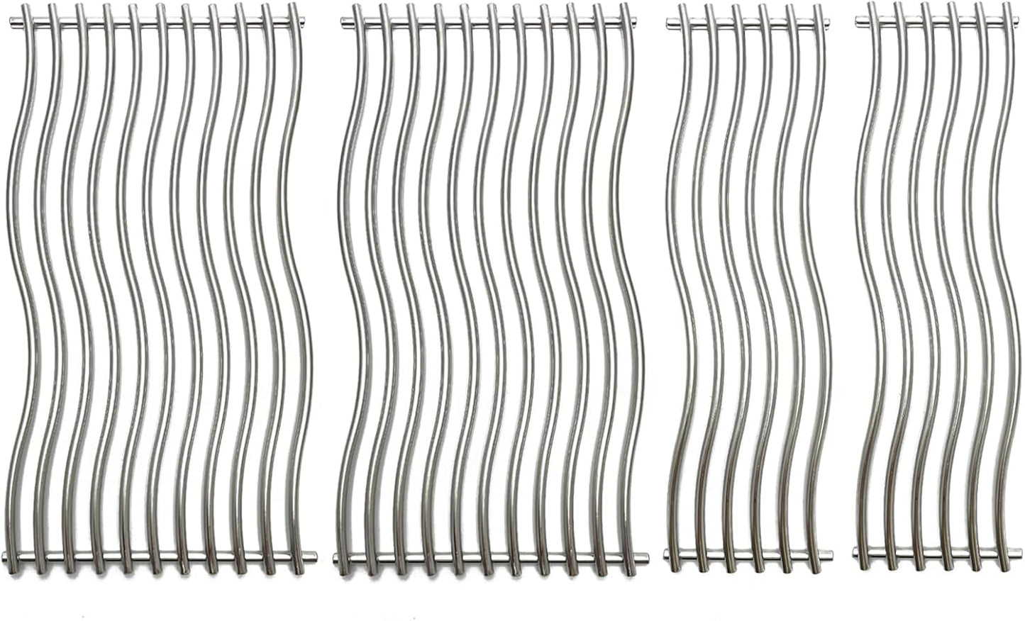 16-3/4" Stainless Steel 4pack Waved Cooking Grids Grates Replacement Parts for Napoleon Triumph 495 Gas Grill S87005