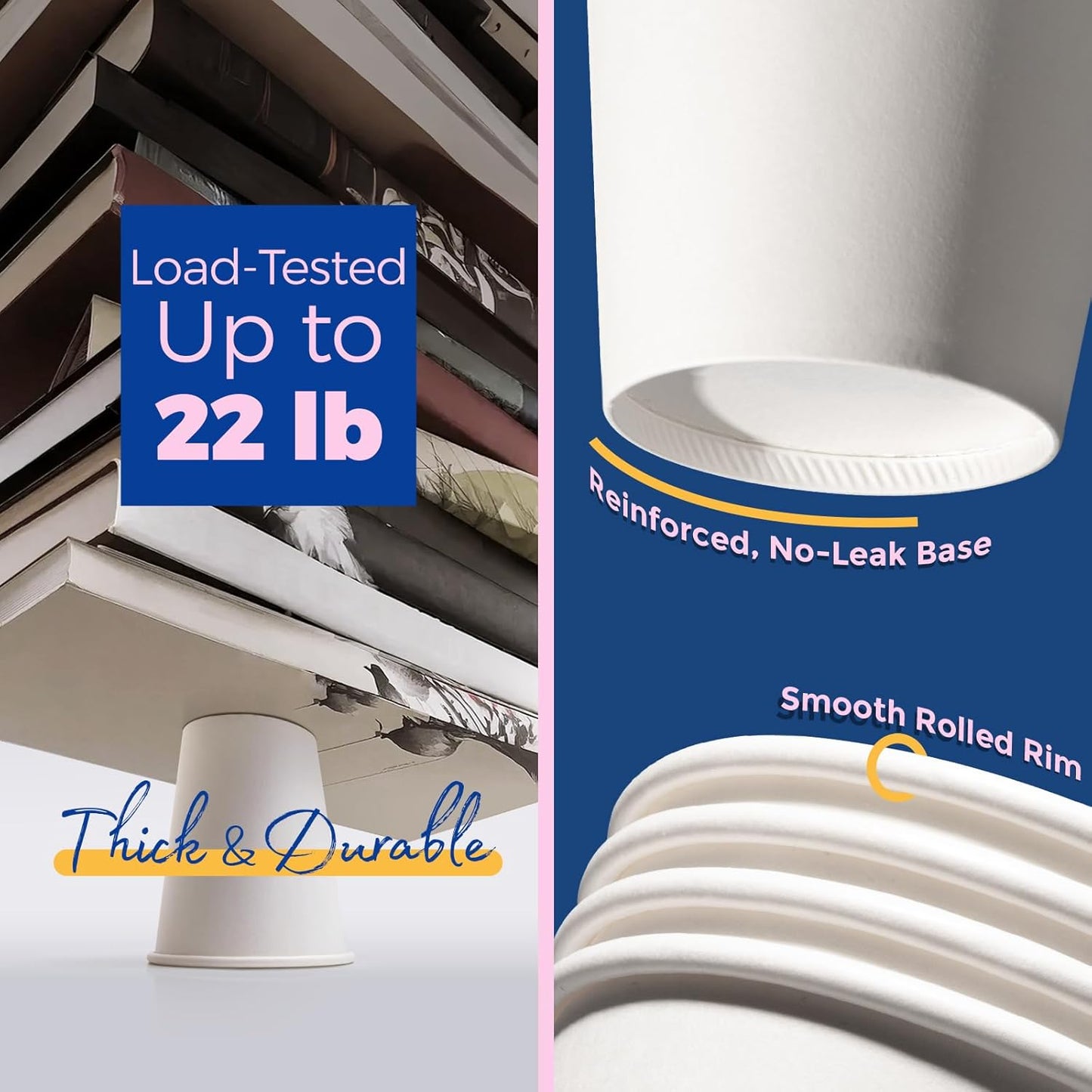 Fit Meal Prep 500 Pack 10 oz Disposable Coffee Cups with Lids, Sleeves, Leak-Proof To Go Coffee Cups with Lids, Durable Paper Cups for Hot Beverage, Home, Office, Party