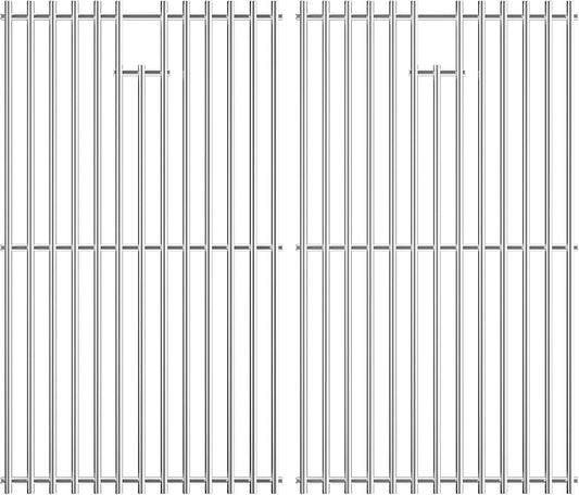 7637 Stainless Steel Cooking Grates for Weber Spirit I & II 200 Series Spirit E210 Spirit E220 Spirit S210, Spirit S220 with Front Control, 17.5 inch Grill Grates for Weber 7637 Gas Grills