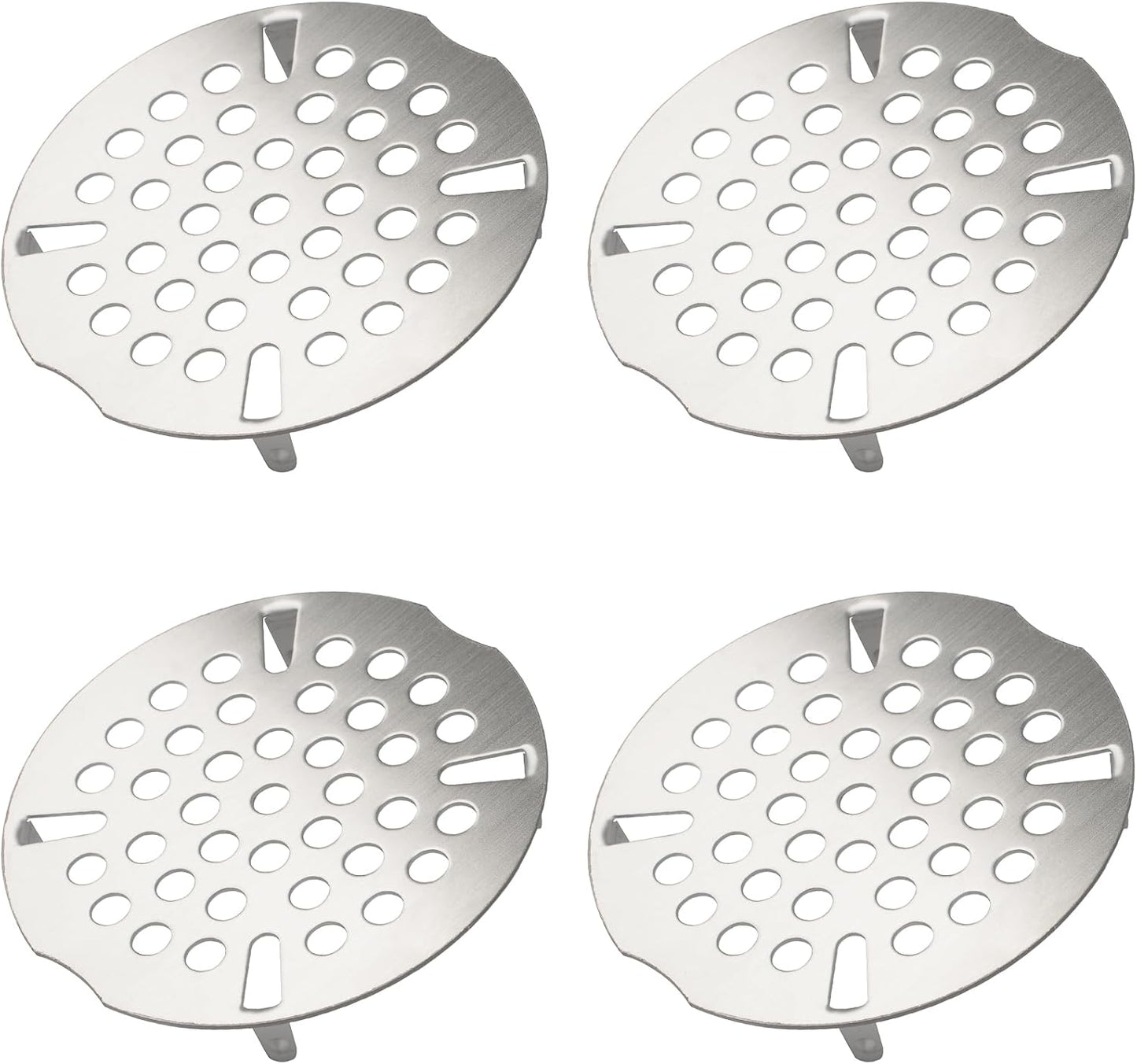 3.5 Inch Commercial Sink Strainer, Durable Drain Cover for Most 3-Tier & Commercial Sinks, Twist Design for Easy Installation, 4-Pack