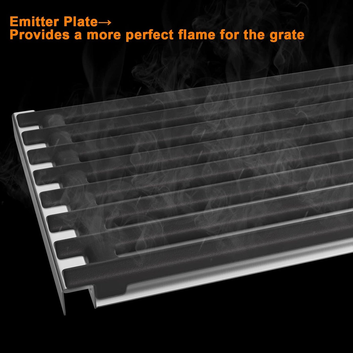 Cooking Grid Grates and Emitter Plates Replacement Parts for Charbroil Commercial TRU-Infrared Grills 463241013, 463243812, 463243911, 463246909,G515-4700-W1, G515-4800-W1 Cast Iron