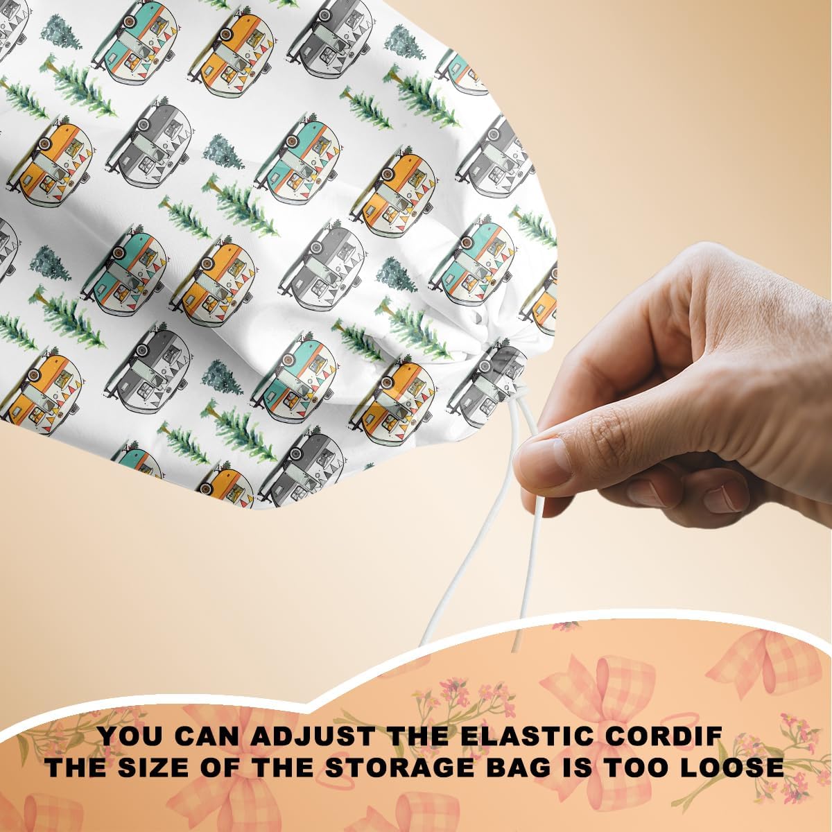 2Pcs Camping Plastic Bag Holder, Wall Mount Trash Bag Holder, Tent Rv Bonfire Large Reusable Grocery Bags Organizer Storage Dispenser for Camp Kitchen Pantry, Camping Gifts for Women Men Camper