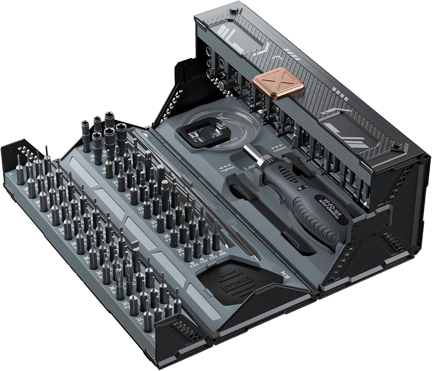 Precision Ratchet Screwdriver Set with Case, JAKEMY 180 in 1 Computer Screwdriver Tool, Compact Tool Set, Screwdriver Repair Kit for Laptop, iPhone, MacBook, PS5, Xbox, RC, Watch, Jewelry, Eyeglasses