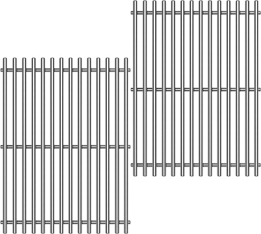 9MM 15" Stainless Steel Grill Grates for Weber Spirit E-210 Spirit E/S 200 & 210 Genesis Silver A Spirit 500 Gas Grill with Side Control Panel for Weber 7522 65905 65904 Spirit 200 Series