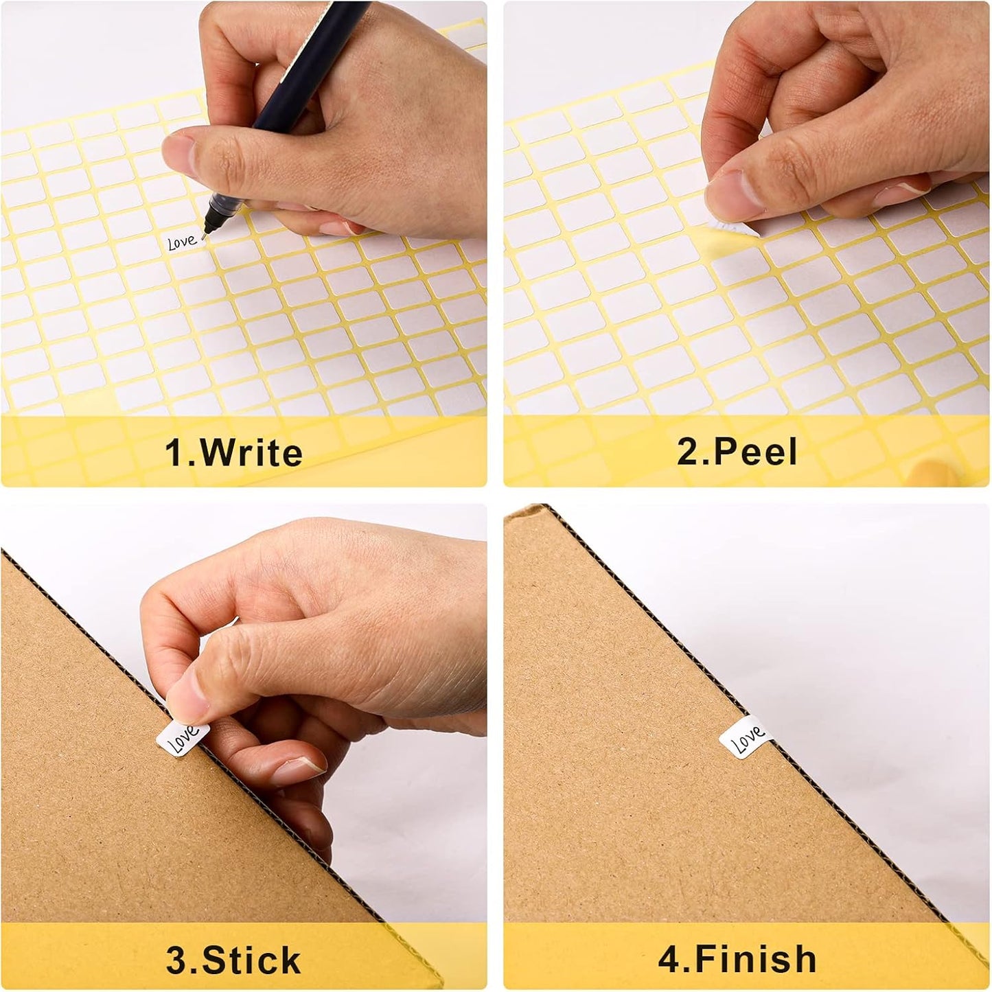 2940 Pcs Matte Small White Labels Stickers Blank Labels Removable Price Tags Labels Stickers for Jars Boxes File Folders Envelopes School Office Kitchen (13 X 9 mm)