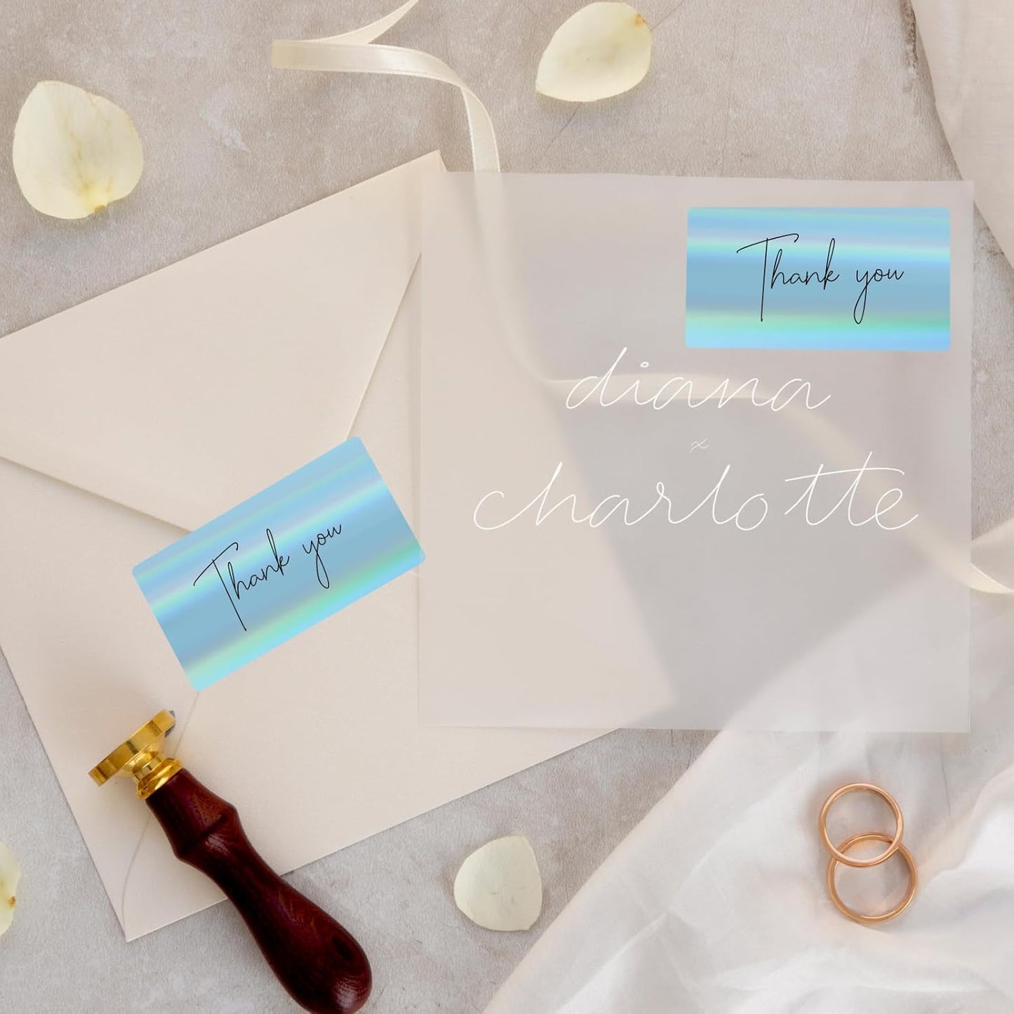 2x4 Inch Holographic Thermal Labels, Blue Direct Thermal Stickers Label, Self-Adhesive Glitter Thermals Printer Sticker Labels, Perforation Line Design- 200Pcs