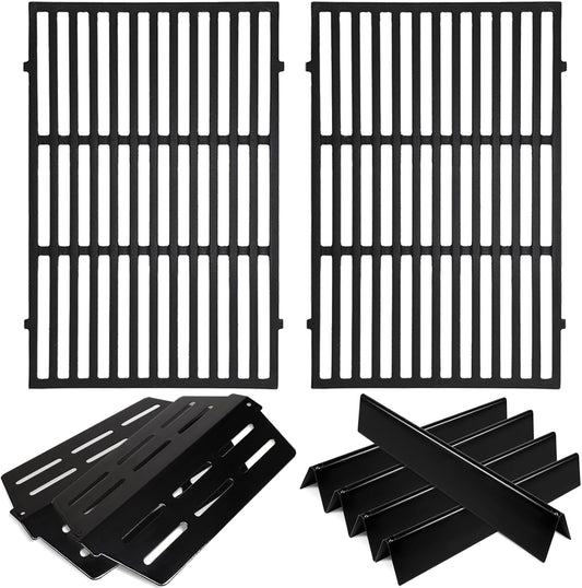 Grill Parts Replacement for Weber Genesis 300 Series E310, E320,E330,S310, S320, S330, EP310, EP320, EP330 with Front-Mounted Control,7620 Flavor Bar 7524 Grill Grates 7622 Heat Deflector