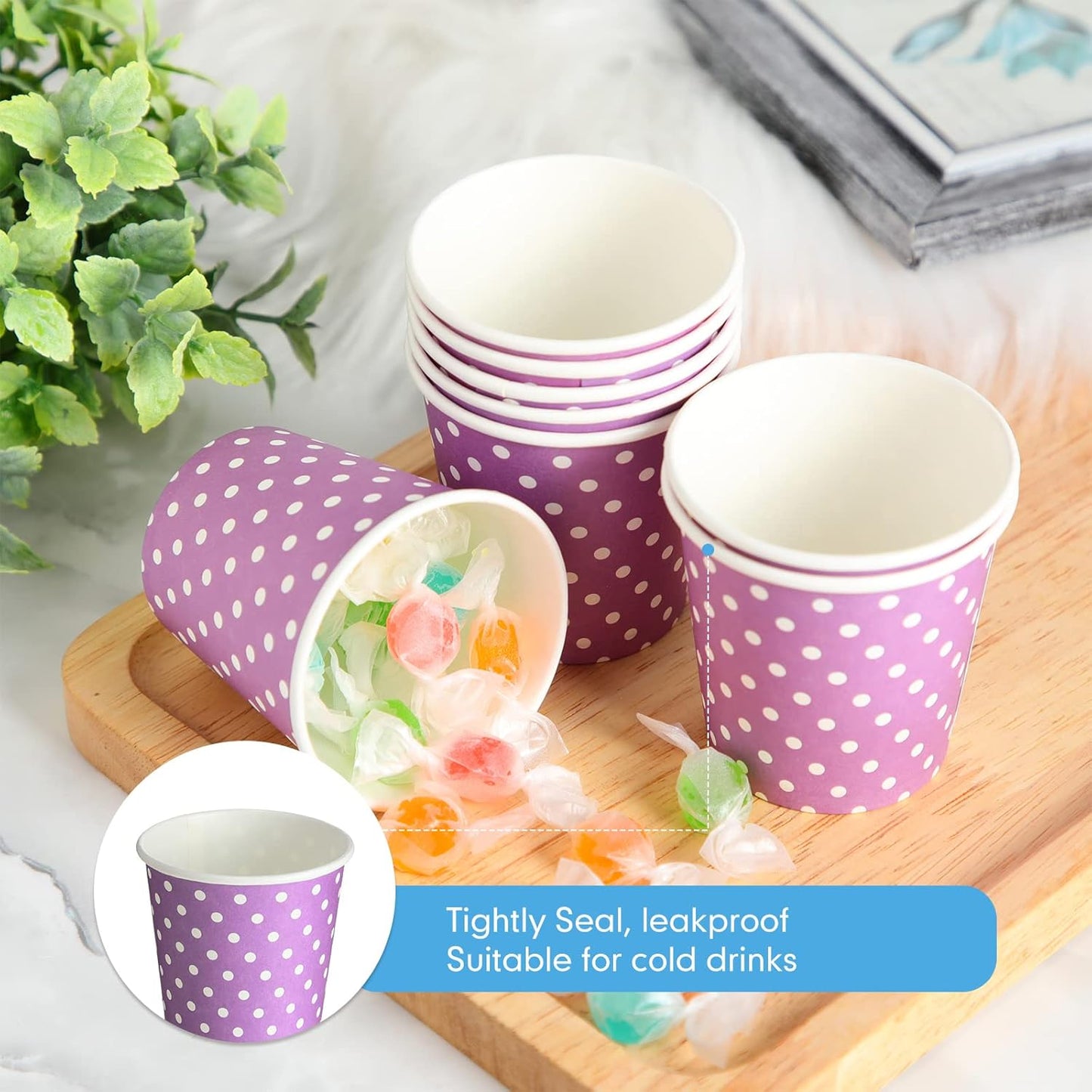 Thenshop 1000 Pack 5oz Paper Cups, Multicolor Small Disposable Cups, Dot Beverage Drinking Mini Mouthwash for Parties, Picnic, Travel, Barbecues and Event, 10 Colors