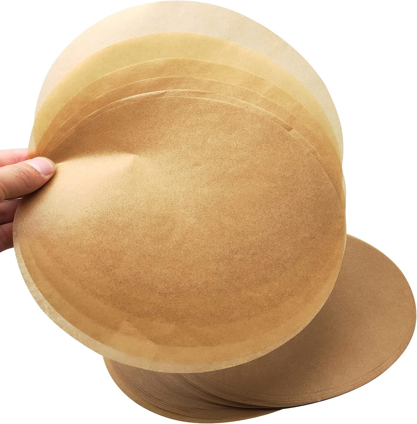 300 Sheets Round Baking Parchment Paper, 6, 8, 10 Inch Non-Stick Cake Pan Parchment Liner for Baking, Grilling and Steaming Bread