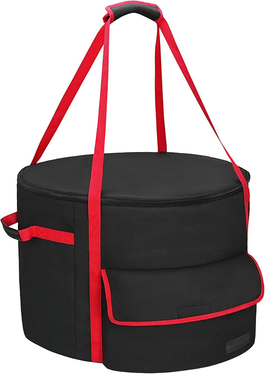 NettyPro Fire Bowl Carry Bag for 24 Inch Outland 883 Propane Firebowl, Fire Pit Carrying Case Waterproof Heavy Duty 600D Outdoor Portable Fit Ciays Smokeless Gas Firepit
